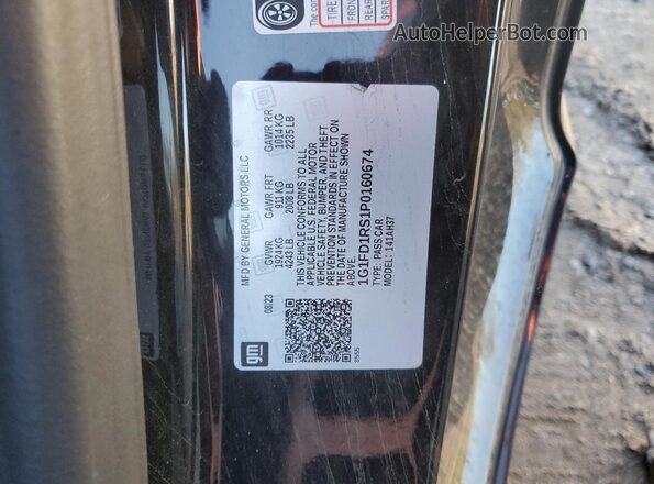 1G1FD1RS1P0160674 2023 CHEVROLET CAMARO Black Vista del compartimento del motor