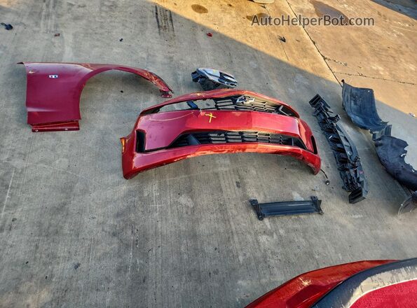 1G1FD1RSXM0138796 2021 CHEVROLET CAMARO Red ძრავის განყოფილების ხედი