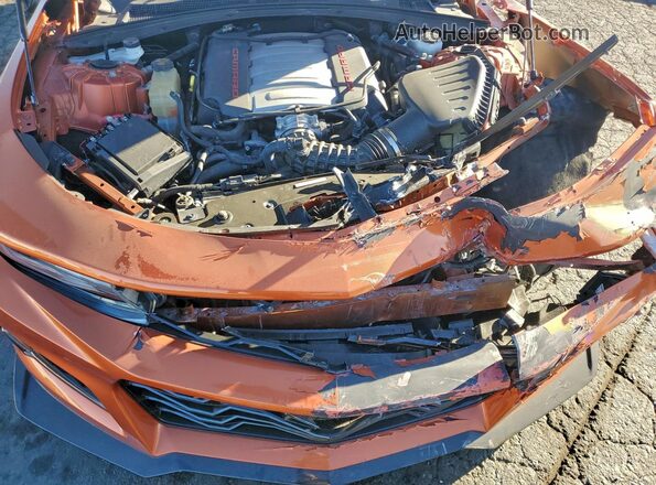 1G1FF1R76N0132307 2022 CHEVROLET CAMARO Orange Vista interior trasera