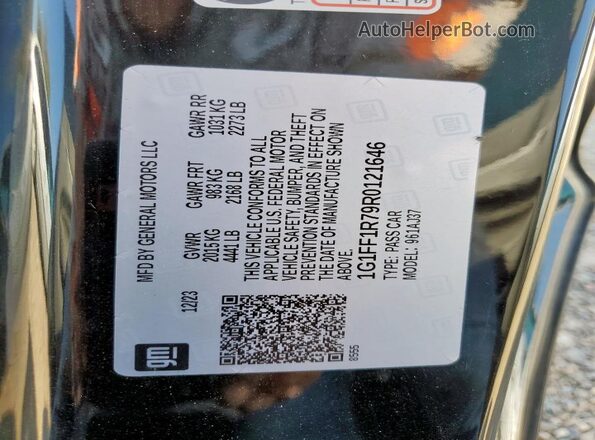 1G1FF1R79R0121646 2024 CHEVROLET CAMARO Двухцветный Вид подкапотного пространства