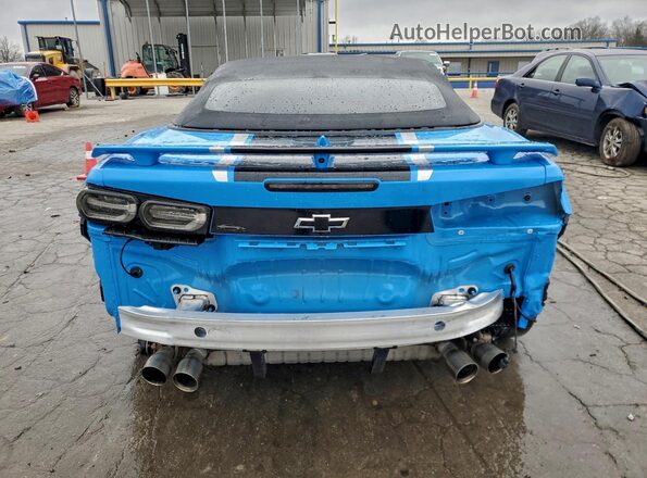 1G1FG3D78P0108285 2023 CHEVROLET CAMARO Синий Вид сзади