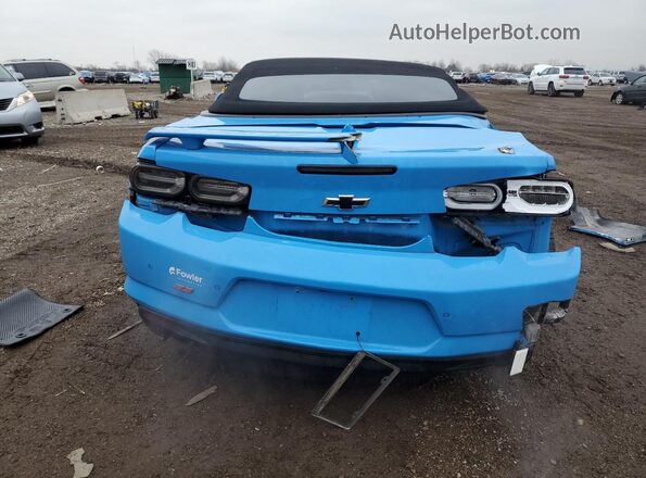 1G1FH3D78N0130703 2022 CHEVROLET CAMARO Синий Вид сзади