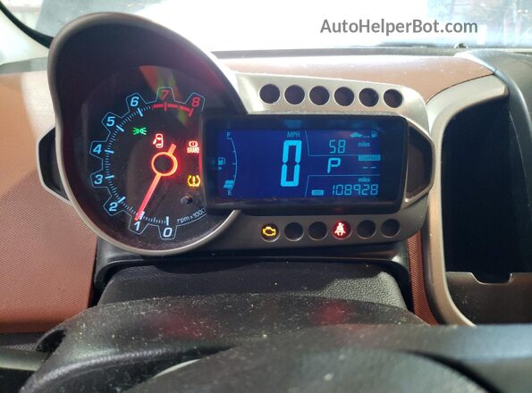 1G1JC5SH1G4133941 2016 CHEVROLET SONIC Gray Instrument cluster view