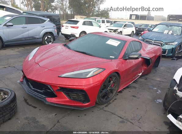 1G1YA2D40M5123680 2021 CHEVROLET CORVETTE Red Front left