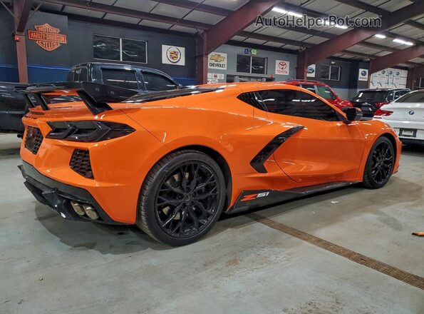1G1YA2D44R5115332 2024 CHEVROLET CORVETTE Orange Rear right