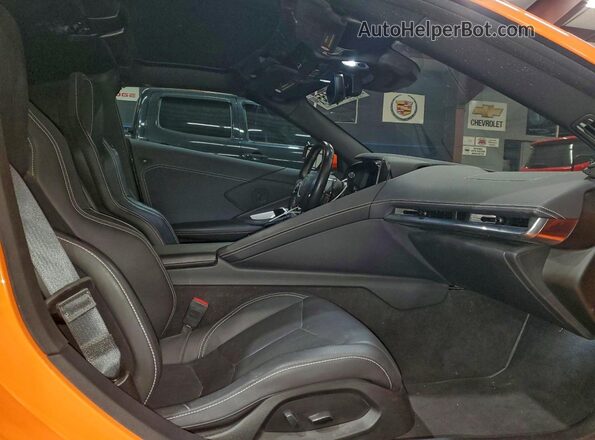 1G1YA2D44R5115332 2024 CHEVROLET CORVETTE Orange Rear seats view