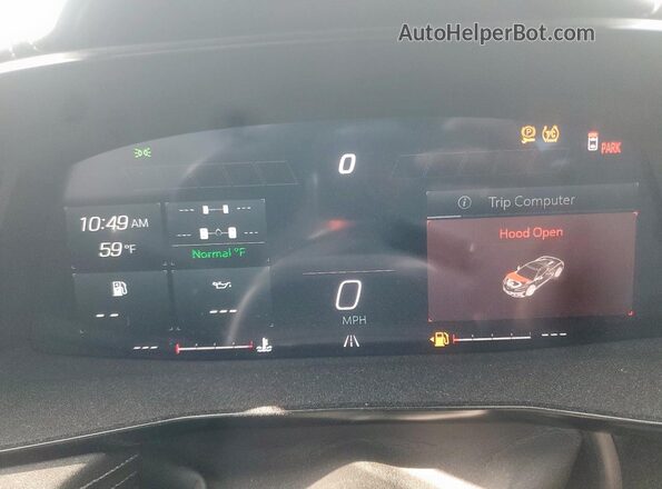 1G1YA2D47P5139721 2023 CHEVROLET CORVETTE Silver Instrument cluster view
