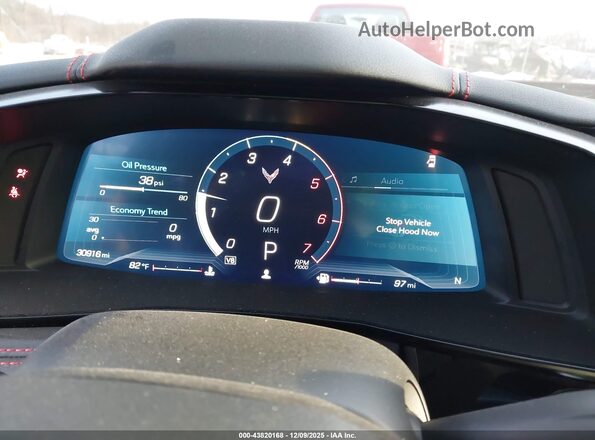 1G1YA2D49M5123399 2021 CHEVROLET CORVETTE Burgundy Հետևի նստատեղերի տեսք