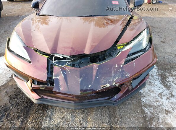1G1YA2D49M5123399 2021 CHEVROLET CORVETTE Burgundy Դիմացի տեսք