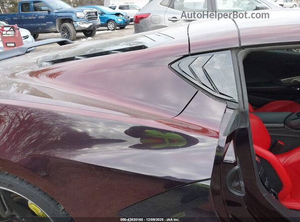 1G1YA2D49M5123399 2021 CHEVROLET CORVETTE Burgundy VIN կոդի պիտակի տեսք
