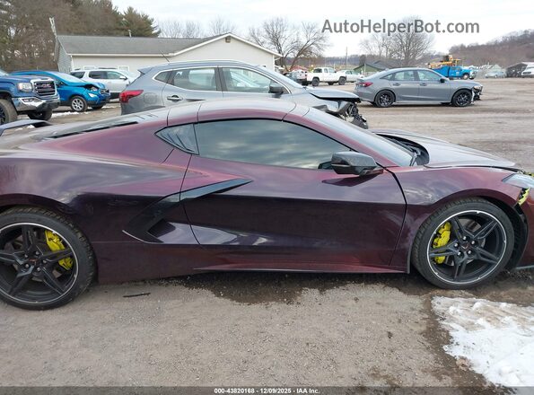 1G1YA2D49M5123399 2021 CHEVROLET CORVETTE Burgundy Սալոնի հետևի տեսք
