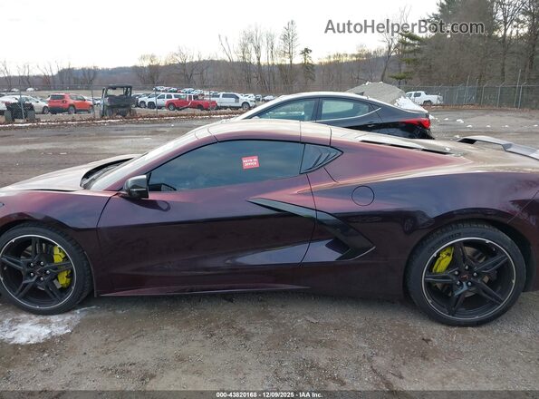 1G1YA2D49M5123399 2021 CHEVROLET CORVETTE Burgundy Սալոնի 360 աստիճան տեսք
