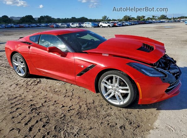 1G1YA2D71K5114901 2019 CHEVROLET CORVETTE Red Front right