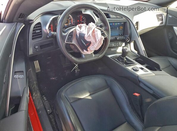 1G1YA2D71K5114901 2019 CHEVROLET CORVETTE Red Dashboard view