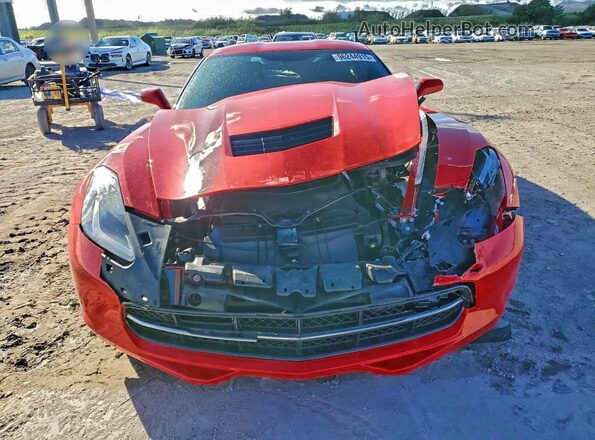 1G1YA2D71K5114901 2019 CHEVROLET CORVETTE Red Front view