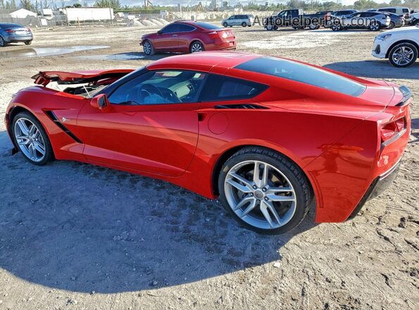 1G1YA2D71K5114901 2019 CHEVROLET CORVETTE Red Rear left