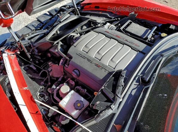 1G1YA2D71K5114901 2019 CHEVROLET CORVETTE Red Rear interior view