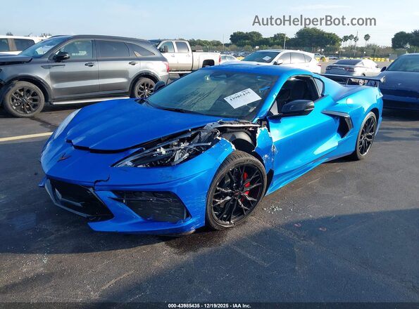 1G1YB2D45S5111230 2025 CHEVROLET CORVETTE Blue Vista tres cuartos delantera izquierda