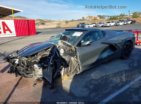 1G1YC2D49R5122089 2024 CHEVROLET CORVETTE Gray წინა მარცხენა ხედი სამი მეოთხედიდან