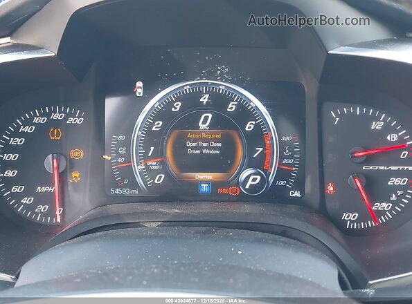 1G1YD2D70H5118003 2017 CHEVROLET CORVETTE Silver უკანა სავარძლების ხედი