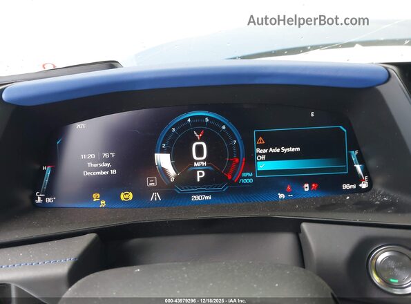1G1YF3D36T5600769 2026 CHEVROLET CORVETTE Blue Widok tylnych siedzeń