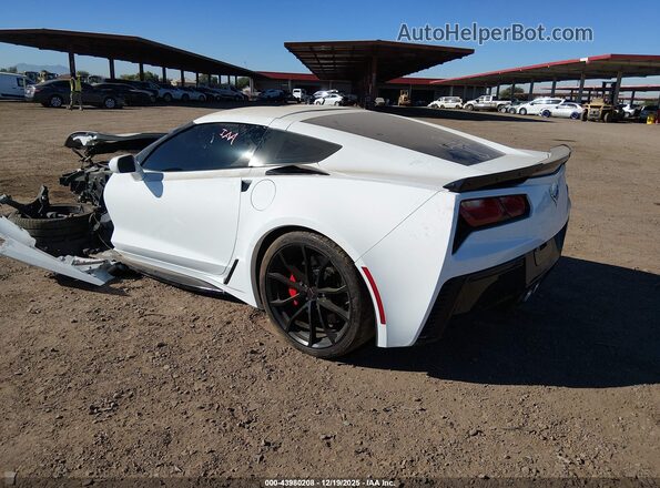 1G1YV2D77K5118570 2019 CHEVROLET CORVETTE Белый Задняя левая четверть