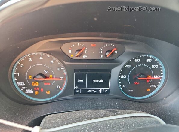1G1ZD5ST9NF192239 2022 CHEVROLET MALIBU Blue Instrument cluster view