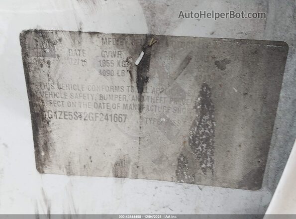 1G1ZE5ST2GF241667 2016 CHEVROLET MALIBU White Вид підкапотного простору
