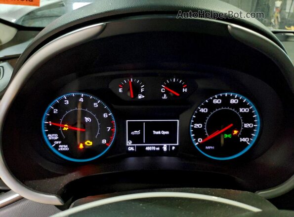 1G1ZG5ST5NF204734 2022 CHEVROLET MALIBU Белый Вид щитка приборов