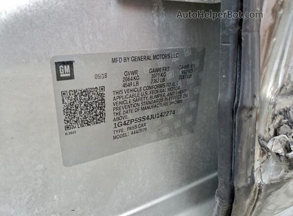 1G4ZP5SS4JU142274 2018 BUICK LACROSSE Silver 