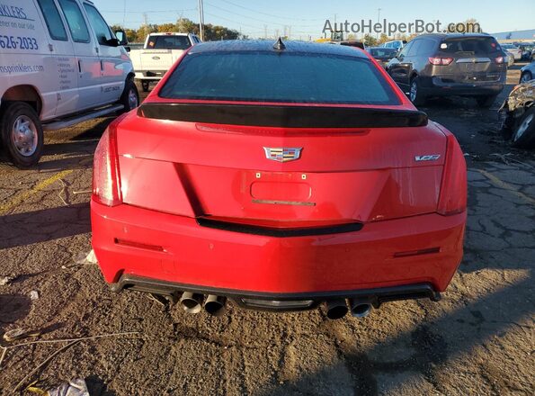 1G6AL1RY2K0111939 2019 CADILLAC ATS-V Red Vista trasera