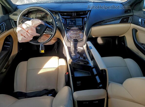 1G6AX5SS8K0133722 2019 CADILLAC CTS Белый Вид панели приборов