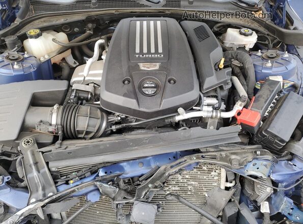1G6DB5RL4L0123376 2020 CADILLAC CT4 Blue Widok wnętrza z tyłu