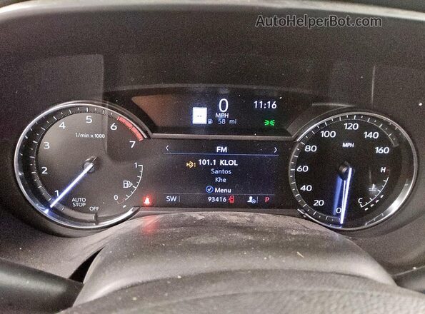 1G6DB5RL5L0153776 2020 CADILLAC CT4 Black Widok zestawu wskaźników