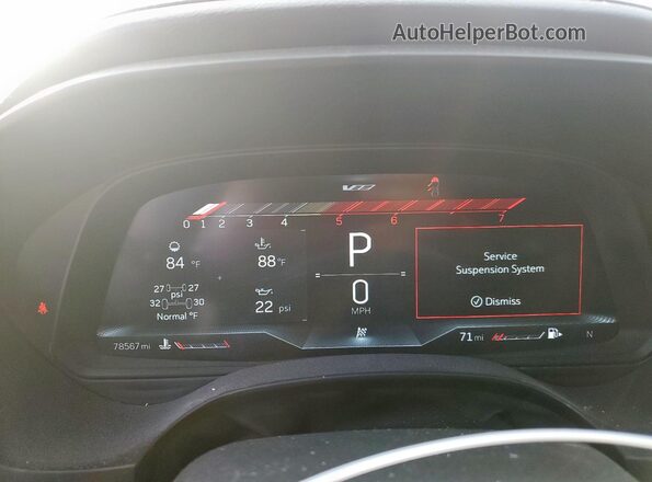 1G6DD5RL5M0146208 2021 CADILLAC CT4 Red ხელსაწყოთა პანელის ხედი