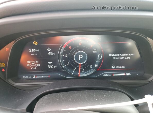 1G6DF5RK4S0101727 2025 CADILLAC CT4 Gray ხელსაწყოთა პანელის ხედი