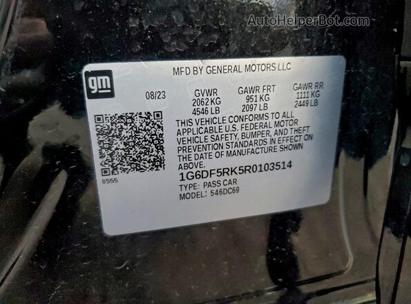 1G6DF5RK5R0103514 2024 CADILLAC CT4 Black Engine compartment view