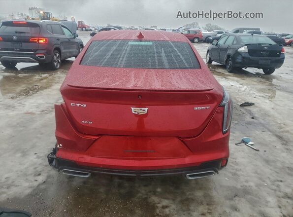 1G6DG5RK8L0140352 2020 CADILLAC CT4 Red Հետևի տեսք