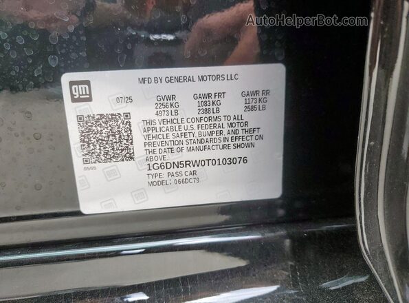 1G6DN5RW0T0103076 2026 CADILLAC CT5 Black Engine compartment view