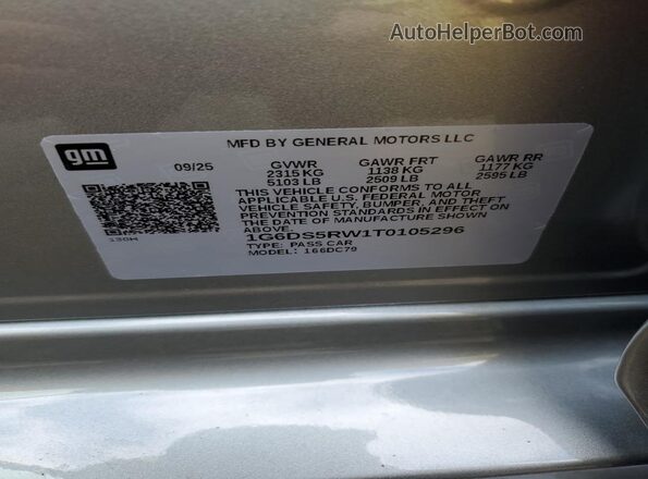 1G6DS5RW1T0105296 2026 CADILLAC CT5 Silver Widok komory silnika