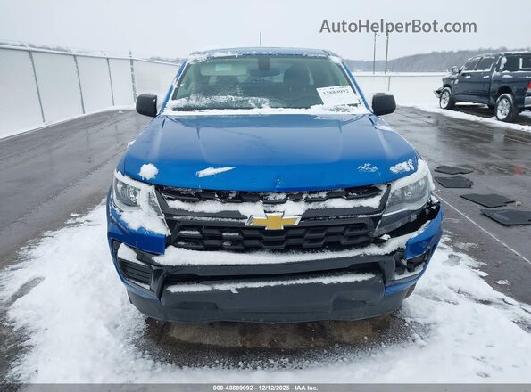 1GCGSBEA2N1320718 2022 CHEVROLET COLORADO Синий Вид щитка приборов