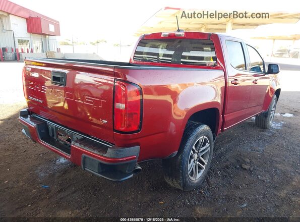 1GCGSBEN0M1275943 2021 CHEVROLET COLORADO Burgundy 