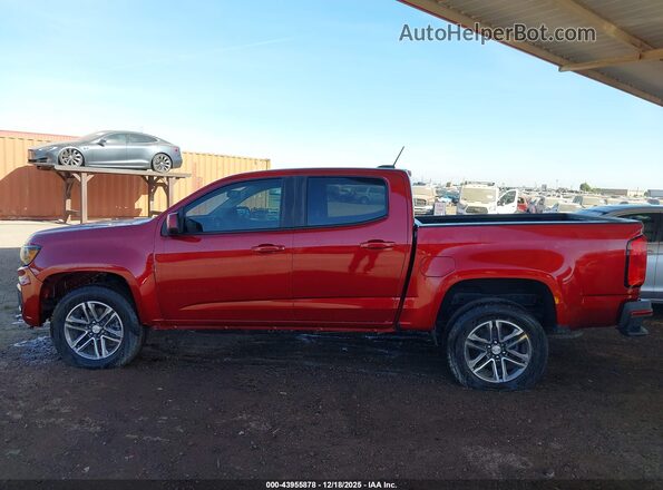 1GCGSBEN0M1275943 2021 CHEVROLET COLORADO Burgundy 