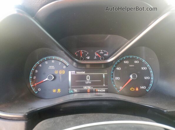 1GCGSCEA1G1117439 2016 CHEVROLET COLORADO Burgundy Vista del cuadro de instrumentos