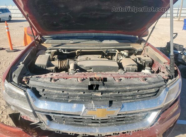 1GCGSCEA1G1117439 2016 CHEVROLET COLORADO Burgundy Vista interior trasera