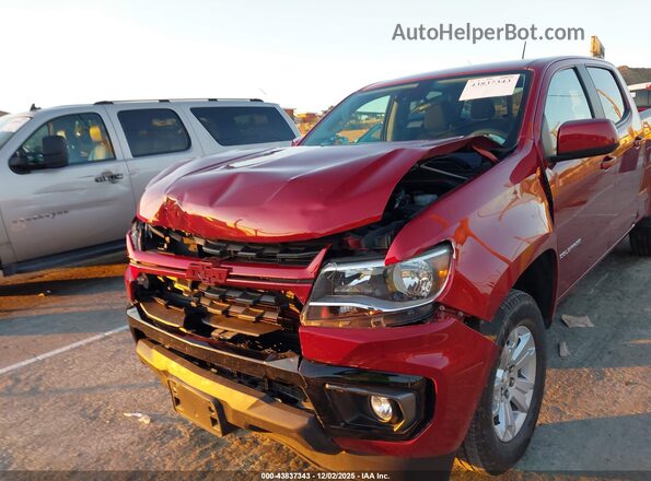 1GCGSCENXN1114040 2022 CHEVROLET COLORADO Red Widok z przodu