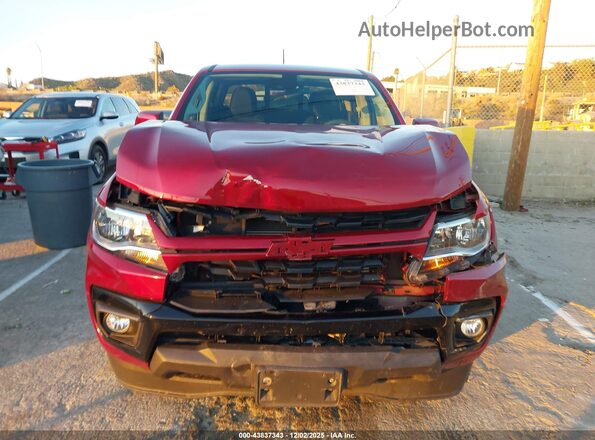 1GCGSCENXN1114040 2022 CHEVROLET COLORADO Red Widok zestawu wskaźników