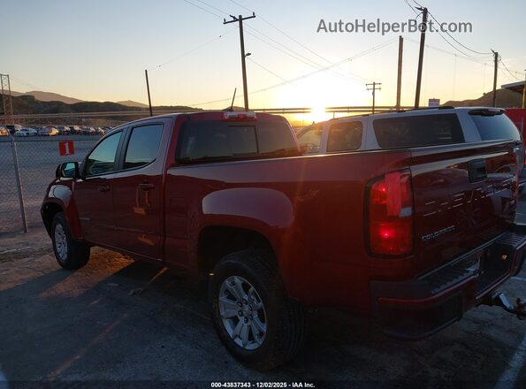 1GCGSCENXN1114040 2022 CHEVROLET COLORADO Red Tył lewy