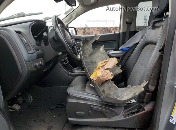 1GCGTDEN2M1264936 2021 CHEVROLET COLORADO Серый Вид салона спереди