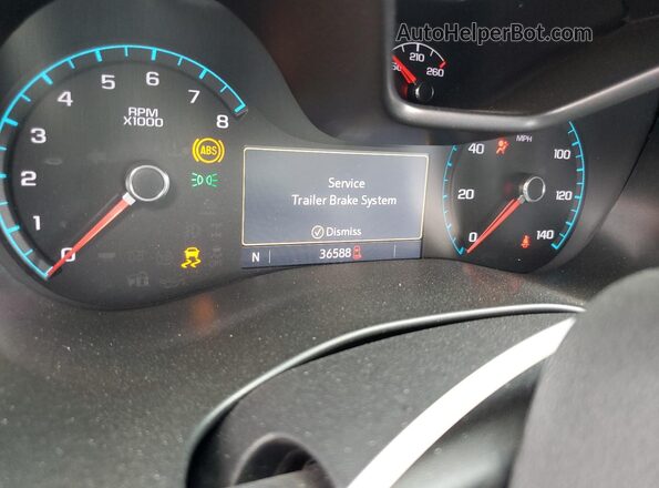1GCGTDENXM1186812 2021 CHEVROLET COLORADO White Вид щитка приладів